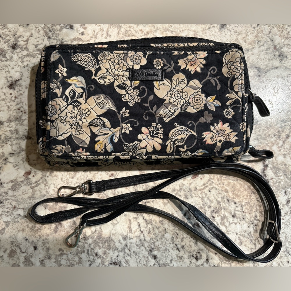 Vera Bradley crossbody purse/wallet Holland Garden